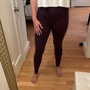 Lululemon Purple Wunder Under 28” Leggings